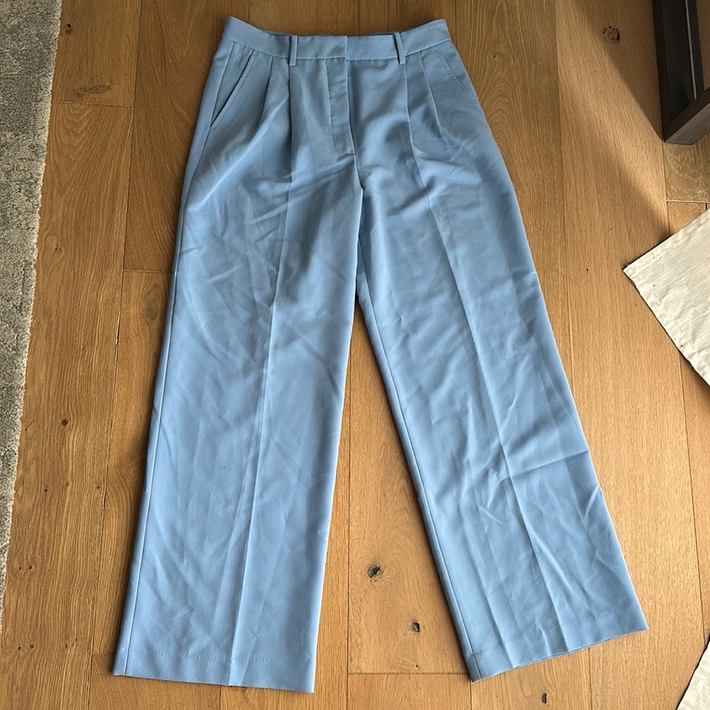 Baby blue Zara trousers
